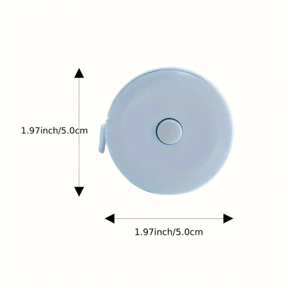 ⭐️2 PACK Blue Tape Measure Self Retracting With Push Button - Picture 4 of 5